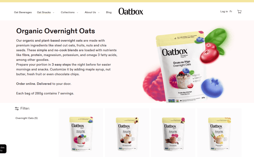 Overnight oats business