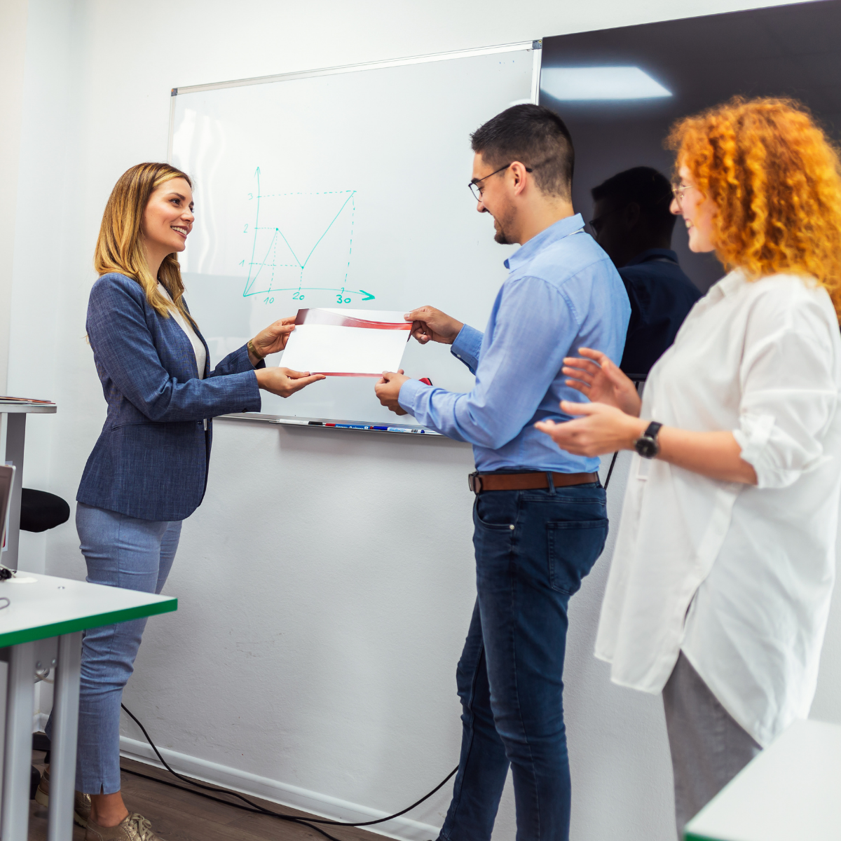 CCPC-certified professional receiving credential in a training setting